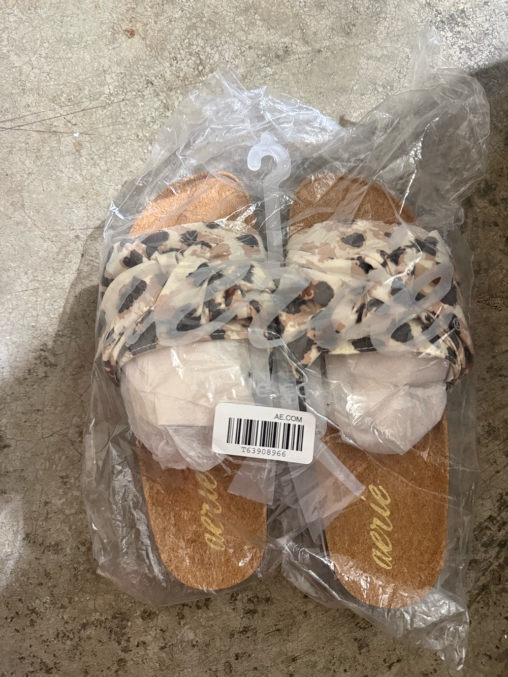aerie White Slide Sandals